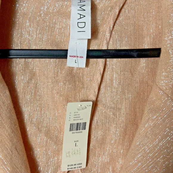 Anthropologie Amadi Kaye Blazer Suit Kaye Pink Oversized Double Breast L - Picture 8 of 13